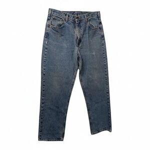 Vintage Y2K 00's Carhartt Relaxed Fit‎ Mens Blue Denim Jeans Size 36x32 B100 DST